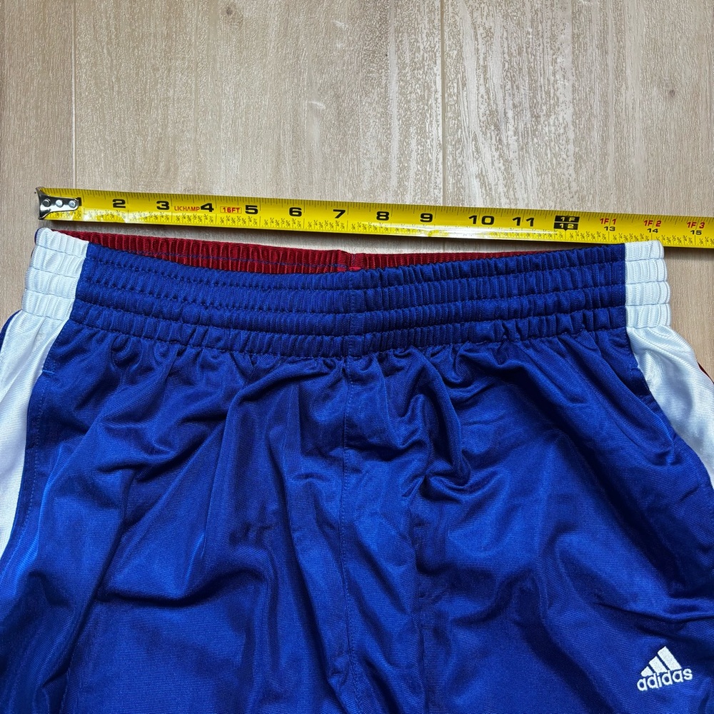 Y2K adidas Blue Sweatpants with Red and White Stripes - Picture 9 of 11